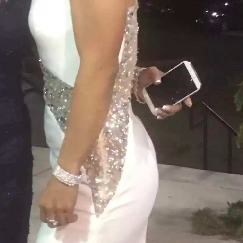 Short One-Shoulder Prom Dress - Picture 6 of 6